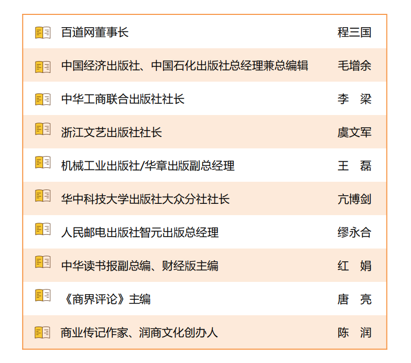 评选活动组委会名单